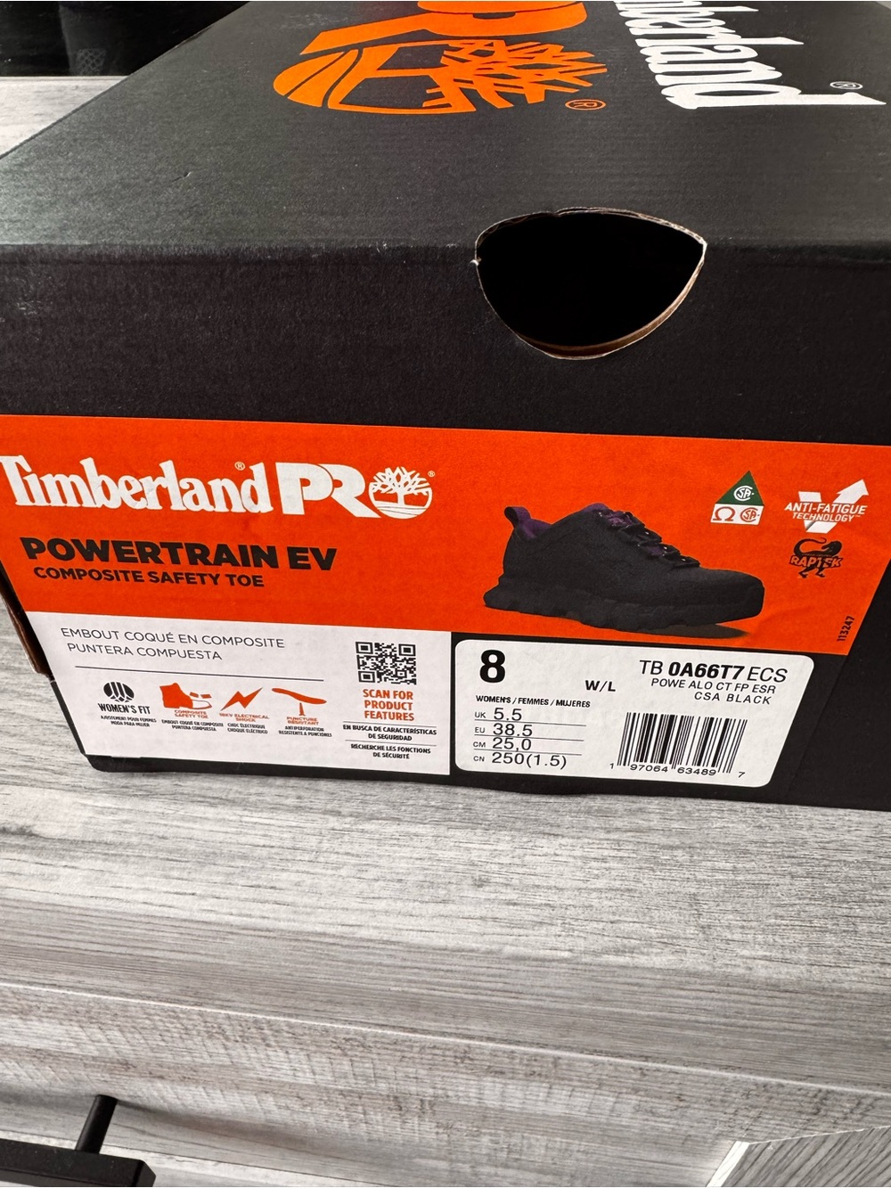 Timberland PRO Women's Powertrain EV Composite Toe Composite Plate Safety Shoes - Picture 2 of 7